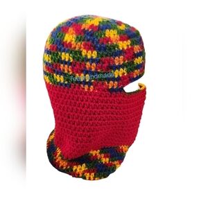 Red/Multi Colors Skimask